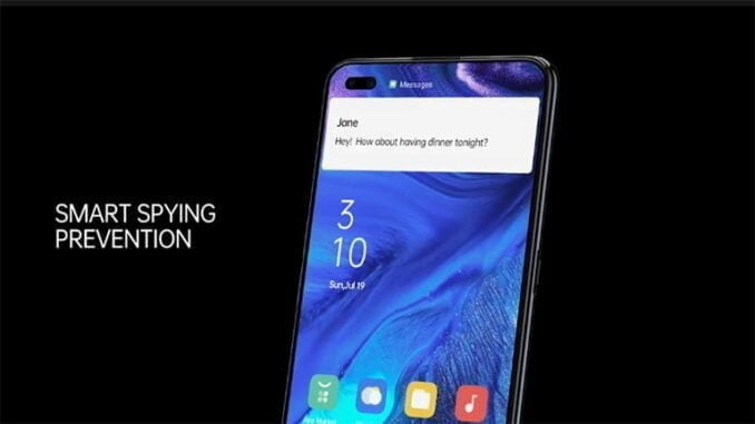 Fitur Keamanan Data Reno4 OPPO Reno4