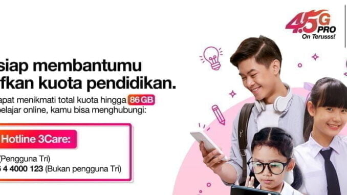 Hotline khusus Guru dan Pelajar 3Care Hotline