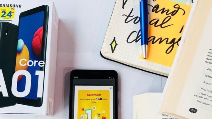 Samsung Galaxy A01 Core PJJ Samsung Semangat Tetap Sekolah