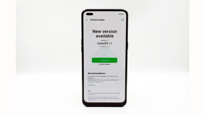 ColorOS 11 Reno 4 F ColorOS 11 Update