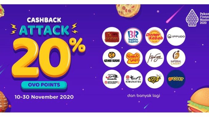 OVO di Pekan Fintech Nasional 2020 OVO Cashback Attack