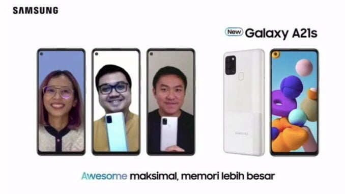 Samsung Galaxy A21s Warna Baru dan Memori Lebih Besar Galaxy A21s Silver dengan Memori Lebih Besar