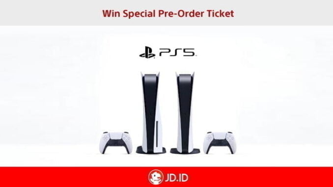 Pre-order PlayStation 5 di JDid Pre-order PlayStation 5 di JD.id