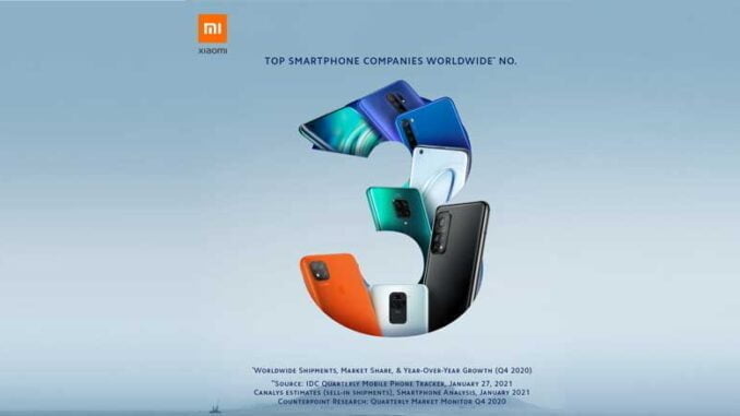 Xiaomi-Top-3-Global Pencapaian Xiaomi