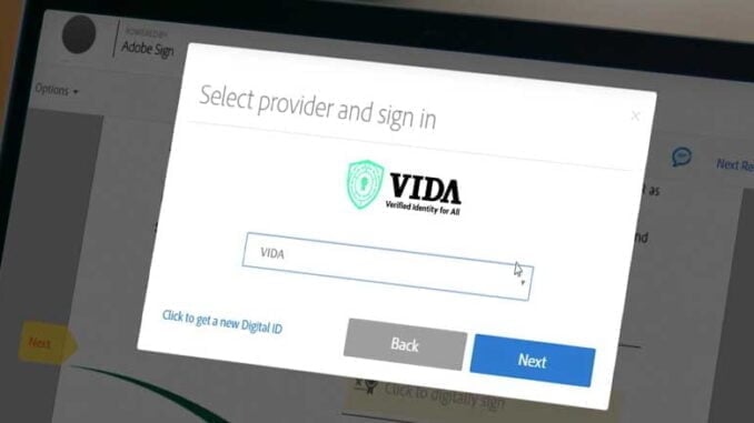 VIDA Sertifikat Elektronik