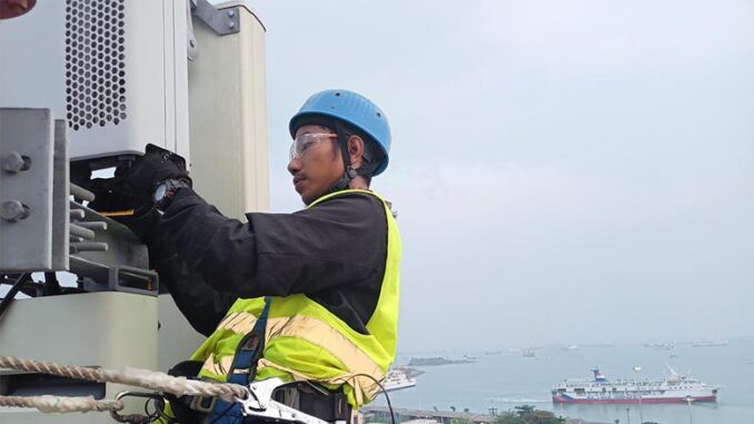 BTS XL di Pelabuhan Merak Trafik Data XL
