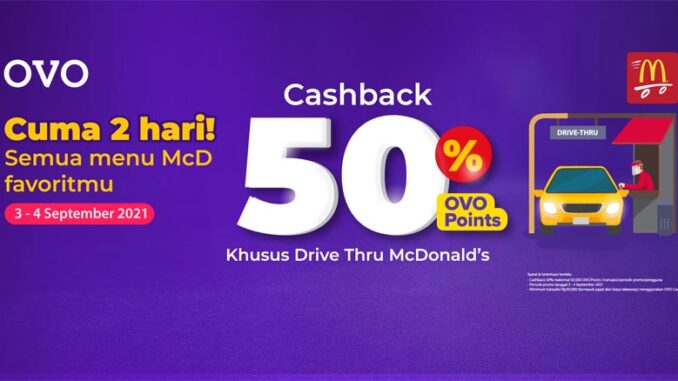 Transaksi di McDonald's Pakai OVO Pakai OVO Dapat Cashback