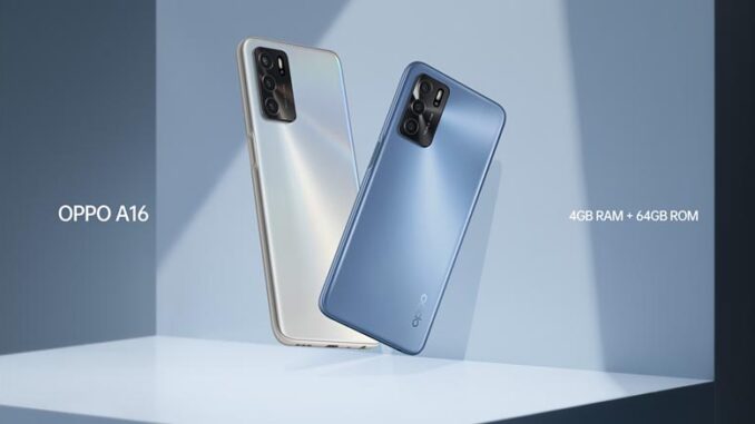 OPPO A16 Varian Baru 4GB 64GB OPPO A16